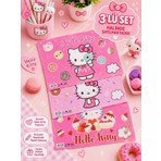 ÖZ OFİS Lisanslı Yeni Sezon 3'lü Hello Kitty Beslenme Örtüsü Seti - Hello Kitty Beslenme Örtüsü - Yerli Üretim