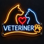  Veteriner Neon LED Tabela