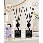 Royal Mum Bebek Pudrası 2'li Set (Baby Powder) Çubuklu Oda Kokusu 50 ml - Kalıcı ve Ferah Ev Kokusu
