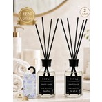 Royal Mum Beyaz Sabun (White Soap) 2'li Çubuklu Oda Kokusu 50 ml - Kalıcı ve Ferah Temizlik Kokusu