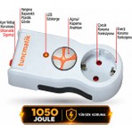 Tunçmatik TSK19019 Enerji Koruma Powersurge 1'li Beyaz Priz 1050 Joule