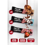 Fellas Çikolata Kaplı HighPro+ Protein Bar (50 g) Karma Kutu (3 x 3)
