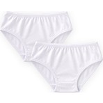 Cigit Ikili Biyeli Slip Külot  2-9 Yaş Beyaz