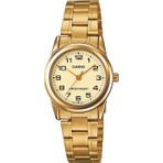 Casio LTP-V001G-9BUDF Standart Kadın Kol Saati Altın Renkli Çelik Kordon ve 3 ATM Suya Dayanıklılık
