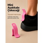 Filkorium3D Mini Pratik Ayakkabı Çekeceği – Taşınabilir Pratik Ayakkabı Giyme Aparatı Kerata - 1 Adet Plastik Kerata