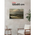 Hars Slim Ince Profil Gümüş Çerçeve 120 x 85 cm Camlı