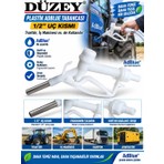Düzey Plastik Akaryakıt Tabancası 3/4'' Gri Renkli Adblue ve Mazot Tabancası