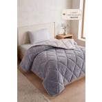 Formeya Gri Wellsoft Tek Kişilik Yorgan 155x215 cm Çift Taraflı Yastık Kılıfı Hediyeli