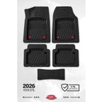 K&k Auto Accessories Bütün Araçlara Uyumlu Universal Araç Paspas 5 Parça Tam Set 3D Derin Havuzlu(5 Renk Opsiyonlu)
