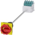 Siemens 3LD2013-0TK53 16A 3p Sarı-Kırmızı Diptan Tespit Acil Stop Şalteri