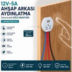 Melko Ahşap Arkası 12V DC Dokunmatik Gizli Anahtar – 5A (60W) | Dimmer Özellikli