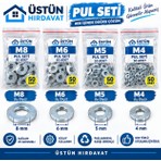 Üstün Pul Seti (M8 M6 M5 M4) 200PARCA