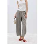 Suud Collection Gri Elli̇e Keten Balon Pantolon