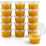 Store 50 Adet 120 ml Saklama Kabı – 4 Oz Kemik Suyu, Ilik Suyu, Anne Sütü, Sos ve Püre Saklama Kabı, Dondurucu Uyumlu Buzluk Kabı, Sızdırmaz Kapaklı