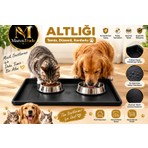 Maren Trade Marentrade Mama Kabı Altlığı Kaymaz Su Geçirmez Kedi Köpek Beslenme Matı 45 X 35