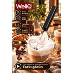Wellq Yüksek Devirli Pilli Kahve ve Süt Köpürtücü Çırpıcı