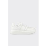 Elle White Leather Women's Sneakers