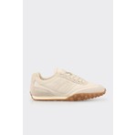 Elle Ecru Leather Women's Sneakers