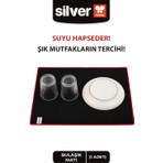 Silver Home 1 Adet 40X50 cm Ultra Emici Kalın Bulaşık Altlığı Kurulama Matı Büyük Boy Koku Yapmaz