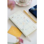 Matt Notebook 2027 Yılı Keten Haftalık Planlayıcı Kareli Cep Ajandası 9X18 cm