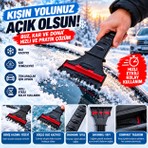 Baffhome Araç Cam Buz Kazıyıcı ve Kar Temizleyici – Oto Ön Cam Buz Çözücü Kazıma Aparatı, Ergonomik Saplı Kışlık Cam Temizleme Aparatı