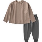 Cigit Sweatshirt Takım 2-7 Yaş S Vizon