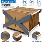 Tuna Kart Y8001 Askılı Dosya Havuzu Demir Çubuk Sert Plastik Gövdeli