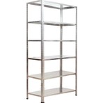 Galvaniz Raf Galvanizraf 6 Katlı Galvaniz Çelik Raf 31X60X200 Arşiv Rafı Depo Rafı Kiler Rafı  Ergonomik Kullanım ve 50 kg Kapasite