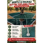 Nzl File Ambalaj Zeytin - Dut - Ceviz Toplama Filesi - Ağaç Giydirmeli - Şeritli Halkalı