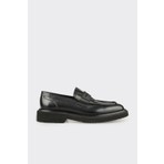 Elle Black Leather Men's Casual Shoes