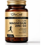 Life Cell Takviye Edici Gıda - Calcium Magnesium Zinc D3 60 Tablet Türkiye Menşeli