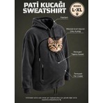 Petolojim Pati Kucağı Sweatshirt (Kanguru Keseli Kedi-Köpek Taşıma Kıyafeti) L/xl Beden Oversize
