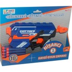 Prestij Oyuncak Hot Fire Nerf Stil Sünger Mermi Fırlatan Tabanca 10 Adet Eğlenceli Güvenli Oyun 6363