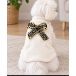 Atelyu Pet Kedi Köpek Kıyafeti Vizon Peluş Leopar Tokalı Sweatshirt