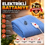 R8 Saat R8 Çift Kişilik Elektrikli Battaniye  2 Kademeli Isı Ayarlı Aşırı Isınma Korumalı