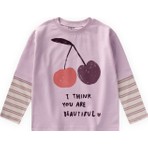 Cigit Desenli T-Shirt 2-10 Yaş Lila