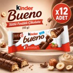 Kinder Bueno Beyaz Çikolata 39 G X12 Adet