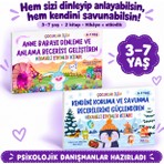 Kitza Yayınları 3-7 Yaş Çocuklar Için Anne Babayı Dinlemeyi ve Kendini Savunmayı Öğreten 2 Kitap Içeren Hikayeli Etkinlik Seti