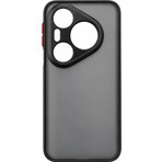 Microcase Huawei Pura 90S Pro / Pura 90 Pro ile Uyumlu London Serisi Darbeye Dayanıklı Kılıf - Siyah AL3415