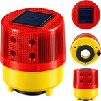 Powermaster PM-39274 Solar Enerjili Mıknatıs Tabanlı Kırmızı Ikaz Uyarı Lambası