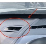Aselis3D Renault Megane 2 (2004-2009) Ön Cam Havalandırma Izgarası Sağ ve Sol Takım 2 Adet Uyumlu 3D Baskı Abs Plastik