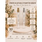 Zarif Souvenirs 50 Adet Hediyelik Fısfıs Kolonya Parfüm Şişesi 10ML Boş Isme Özel Şeffaf Etiket Hediyeli