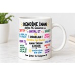 Kendine Inan Motivasyon Yazılı Kupa