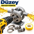 Düzey Matkapla Çalışan Pompa Gümüş Gri ( Mazot Su Aktarma )