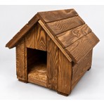 KARAS AHŞAP Küçük Irk Köpekler Için Doğal Ahşap Kulübe Dış Mekan Köpek Evi Kedi Evi