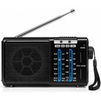 UltraTekno KTF-1472S Güneş Panelli Şarjlı Radyo 4 Band Fm Am Sw1 Sw2 El Fenerli 18650 Pil