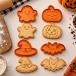Halloween Cadılar Bayramı Kurabiye Kalıbı 4 Desen 4 Kesici Set