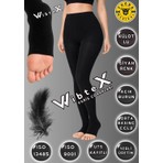 WibteX Varis Çorabı Külotlu Açık Burun Orta Basınçlı 1 NUMARA Çorap  Siyah Renk Orta Basınç Ccl2 SMALL BEDEN