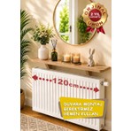 MZ Ahşap Uçan Raf 16 x 120 cm Atlantik Çam Rengi Suntalam Malzeme ile Dayanıklı Tasarım