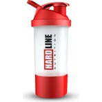 Hardline Nutrition BPA İçermeyen Shaker Kırmızı - Bulaşık Makinesinde Yıkanabilir, Dayanıklı Plastik ve Patentli Taşıma Bölmesi ile